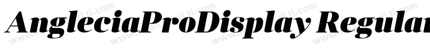 AngleciaProDisplay Regular字体转换